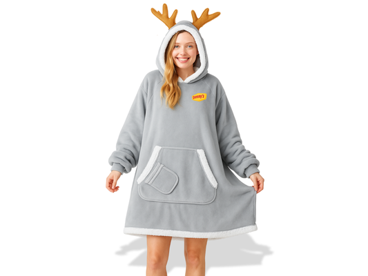 Wearable Blanket with Antlers (Pre-Order)